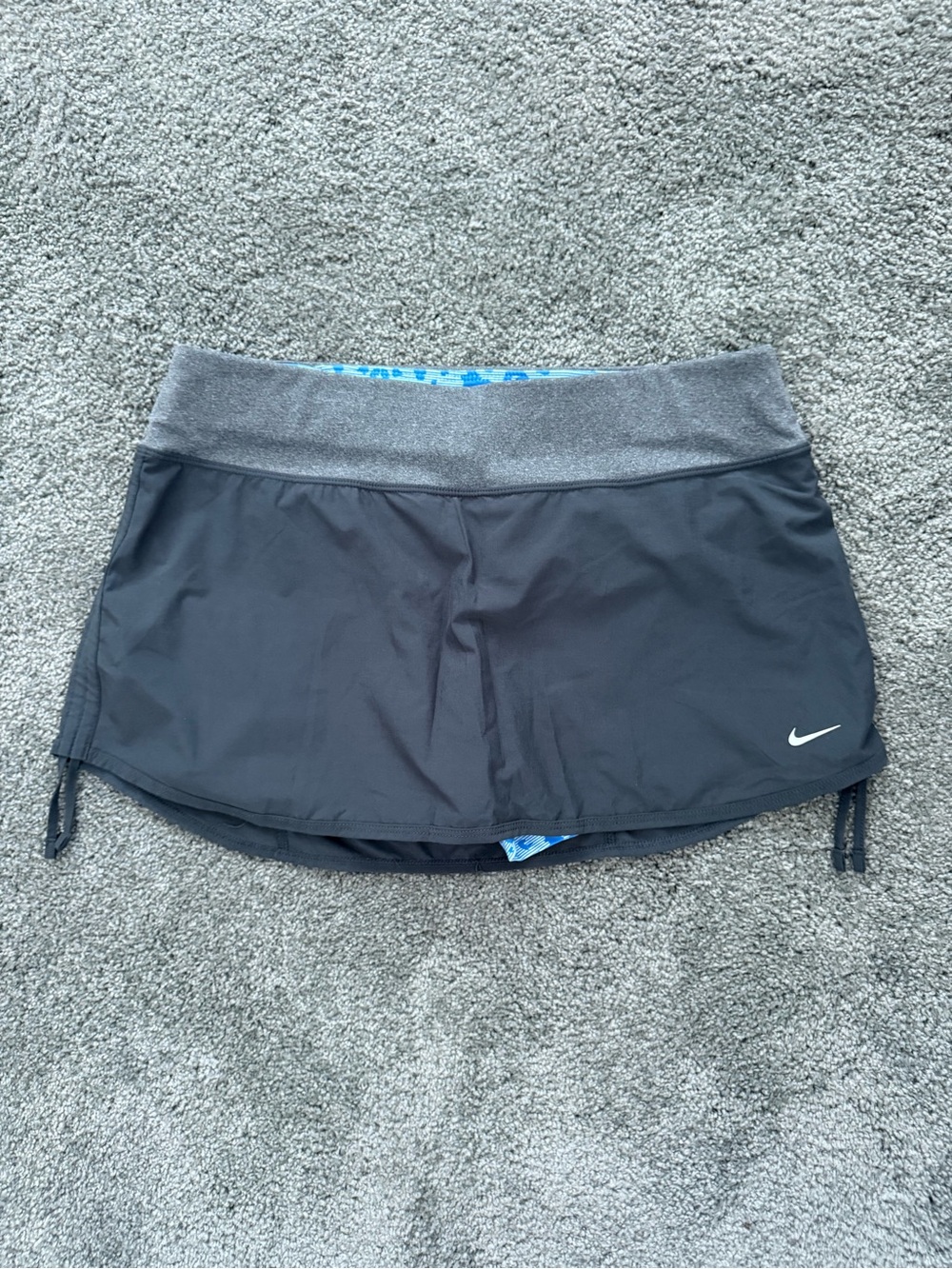 Nike Women’s Black Swim Skirt with Gray Waistband